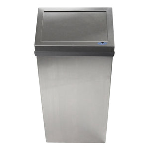 50 litre stainless steel metal wall bin