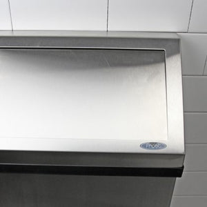 50 litre stainless steel metal wall bin