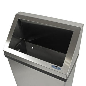 50 litre stainless steel metal wall bin