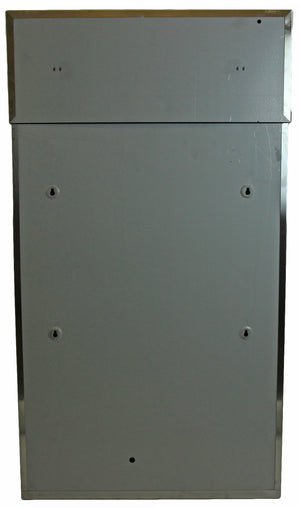 77 litre stainless steel metal wall bin