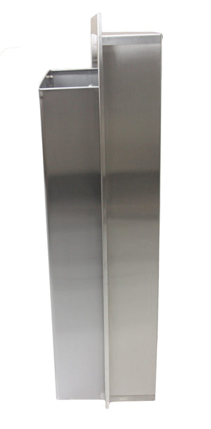 50 litre semi-recessed wall container
