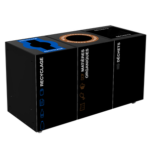 Lounge Compak't | Ilot de tri intérieur - Corbeilles de 26L