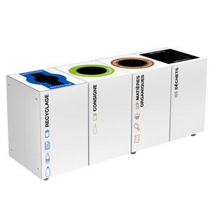 Lounge Compak't | Ilot de tri intérieur - Corbeilles de 26L