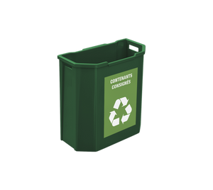 Le Mousquetaire  -  Corbeille murale à déchets 95L