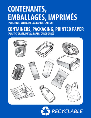 Pictogramme 8,5 x 11 - Bilingue