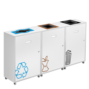 Lounge Linea | Slim Multi-Stream Recycling Station - 87 L