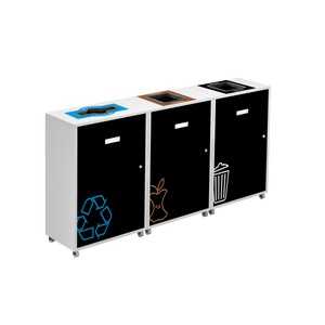 Lounge Linea | Slim Multi-Stream Recycling Station - 87 L