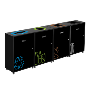 Lounge Linea | Slim Multi-Stream Recycling Station - 87 L