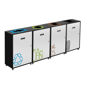 Lounge Linea | Slim Multi-Stream Recycling Station - 87 L