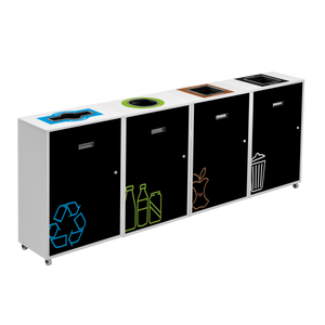 Lounge Linea | Slim Multi-Stream Recycling Station - 87 L