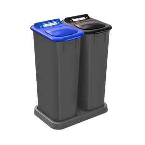 Îlot de tri Mobilia 2 x 58 litres - Recyclage et déchets