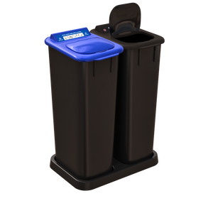 Îlot de tri Mobilia 2 x 58 litres - Recyclage et déchets