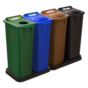 Mobilia 4 x 58L - Consigne | Recyclage | Compost | Déchets