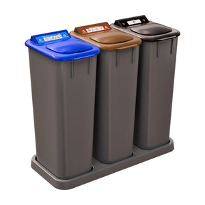 Mobilia 3 x 58 litre sorting island - Recycling, Compost, Waste