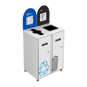 Lounge Classique avec panneau | Ilot de tri intérieur - 58L