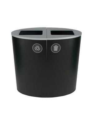 Îlot de récupération Spectrum Ellipse – 2 voies de 83 litres