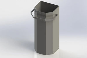 Poubelle de ville - Dos à dos