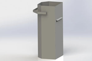 Poubelle de ville - Dos à dos