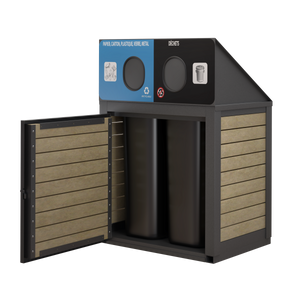 Palissade ERGO | Ilot de récupération extérieur | 2 x 87L