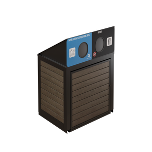 Îlot de récupération Le Montérégien - Aluminium 2 voies de 87 Litres