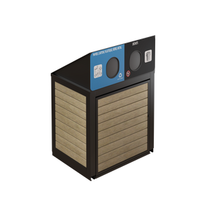 Îlot de récupération Le Montérégien - Aluminium 2 voies de 87 Litres