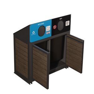 Îlot de récupération Le Montérégien - Aluminium 3 voies de 87 Litres