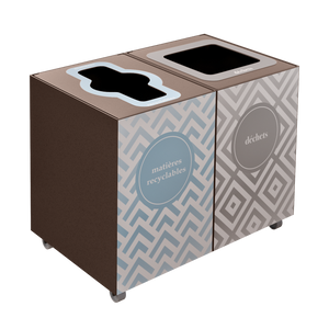 Îlot de récupération Lounge – 2 voies de 26 litres