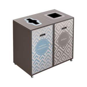 Îlot de récupération Lounge 2 voies de 120L