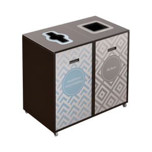 Îlot de récupération Lounge 2 voies de 120L