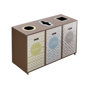 Îlot de récupération Lounge 3 voies de 120L