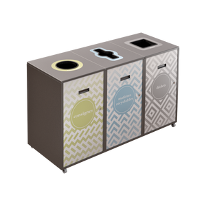 Îlot de récupération Lounge 3 voies de 120L