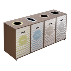 Îlot de récupération Lounge 4 voies de 120L