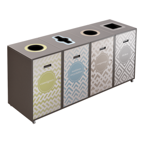 Îlot de récupération Lounge 4 voies de 120L