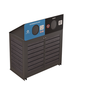 Îlot de récupération Le Montérégien - Aluminium 2 voies de 110 Litres