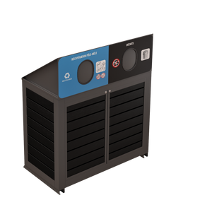 Îlot de récupération Le Montérégien - Aluminium 2 voies de 110 Litres