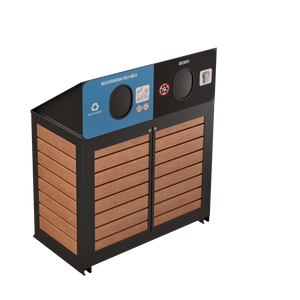 Îlot de récupération Le Montérégien - Aluminium 2 voies de 110 Litres