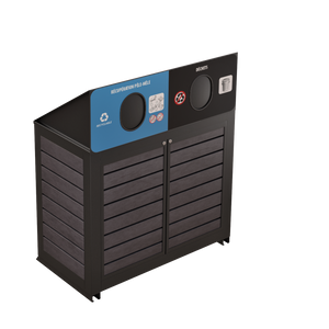 Îlot de récupération Le Montérégien - Aluminium 2 voies de 110 Litres