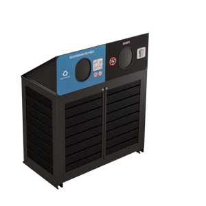 Îlot de récupération Le Montérégien - Aluminium 2 voies de 110 Litres