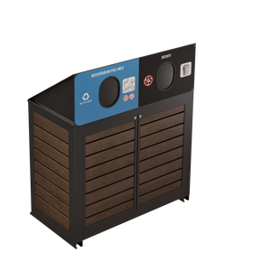 Îlot de récupération Le Montérégien - Aluminium 2 voies de 110 Litres