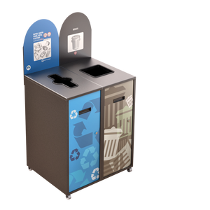 Lounge Classique avec panneau | Ilot de tri intérieur - 87L