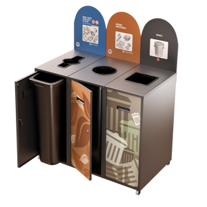 Lounge Classique avec panneau | Ilot de tri intérieur - 87L