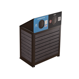 Îlot de récupération Le Charlevoix - Aluminium 2 voies de 87 Litres