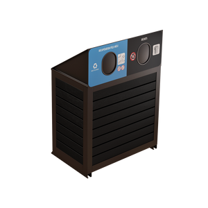 Îlot de récupération Le Charlevoix - Aluminium 2 voies de 87 Litres