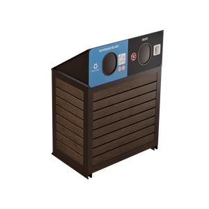 Îlot de récupération Le Charlevoix - Aluminium 2 voies de 87 Litres