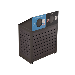 Îlot de récupération Le Charlevoix - Aluminium 2 voies de 87 Litres