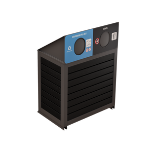 Îlot de récupération Le Charlevoix - Aluminium 2 voies de 87 Litres