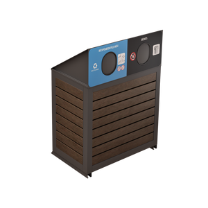 Îlot de récupération Le Charlevoix - Aluminium 2 voies de 87 Litres