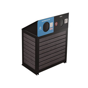 Îlot de récupération Le Charlevoix - Aluminium 2 voies de 87 Litres