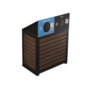 Îlot de récupération Le Charlevoix - Aluminium 2 voies de 87 Litres