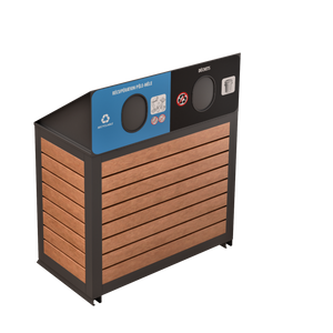 Îlot de récupération Le Charlevoix - Aluminium 2 voies de 110 Litres